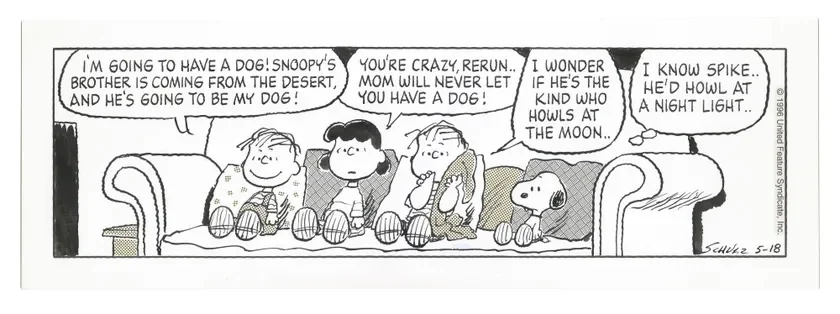 Peanuts Original Art 1996