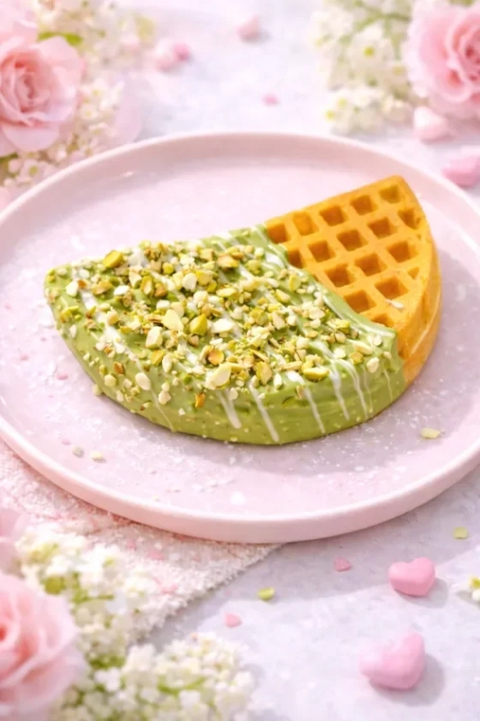 Earl Grey Pistachio Waffle