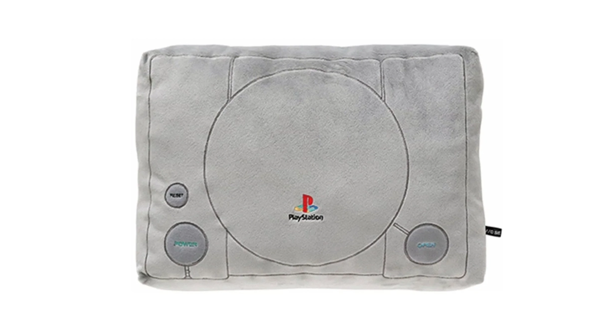 PlayStation console shaped cushion