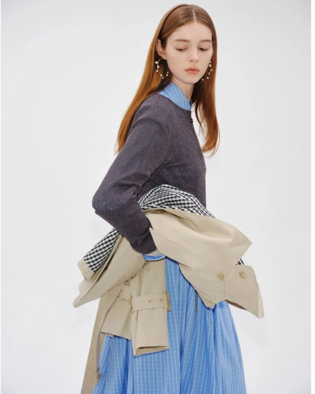 Layered Trench Coat Look