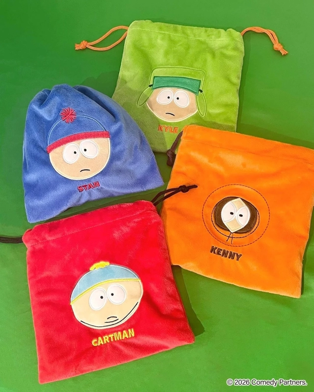 Fluffy South Park character pouches