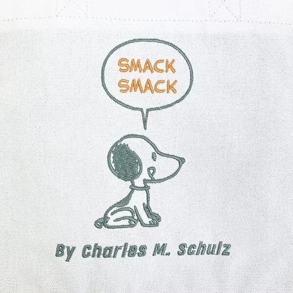 Early Design Snoopy Embroidery Close-up