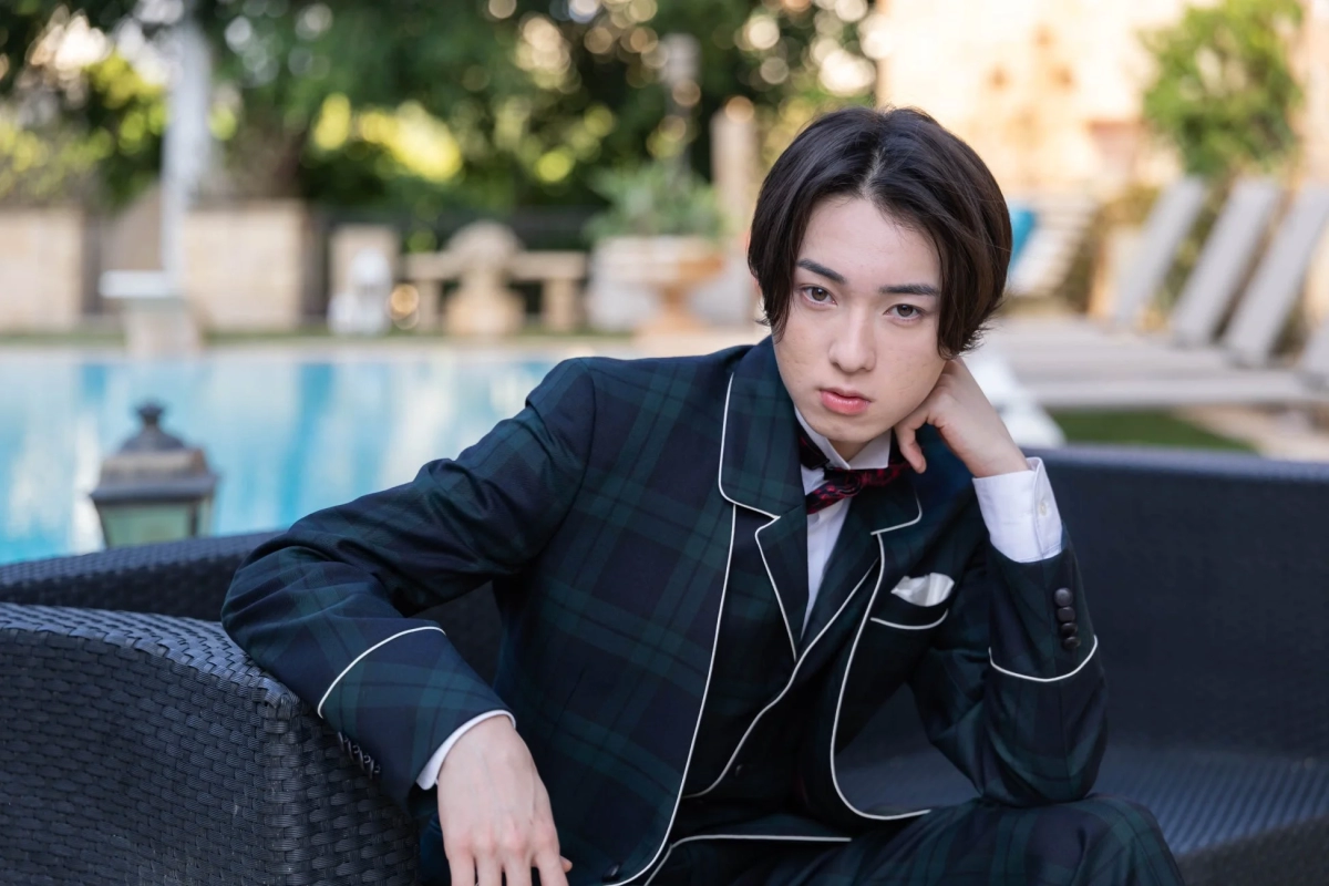 Yukito Harada at the poolside