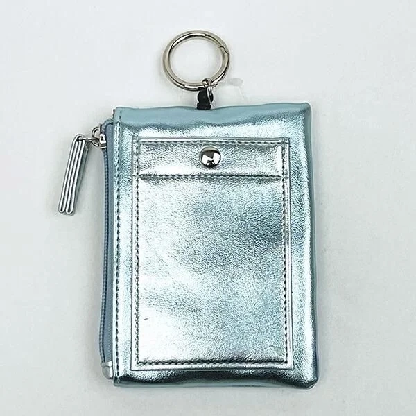Blue Metallic Snoopy Pouch - Inner View