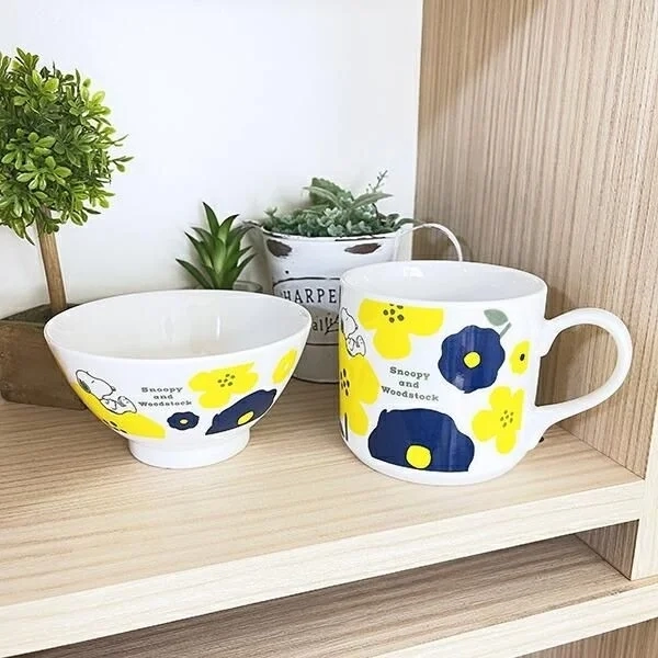 Snoopy Flower Series Bowl and Mug