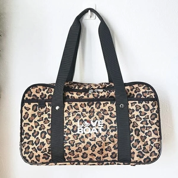 Leopard Hello Kitty x LOVEBOAT School Bag