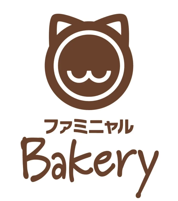 Logo for Faminyal Bakery, indicating products contributing to charity