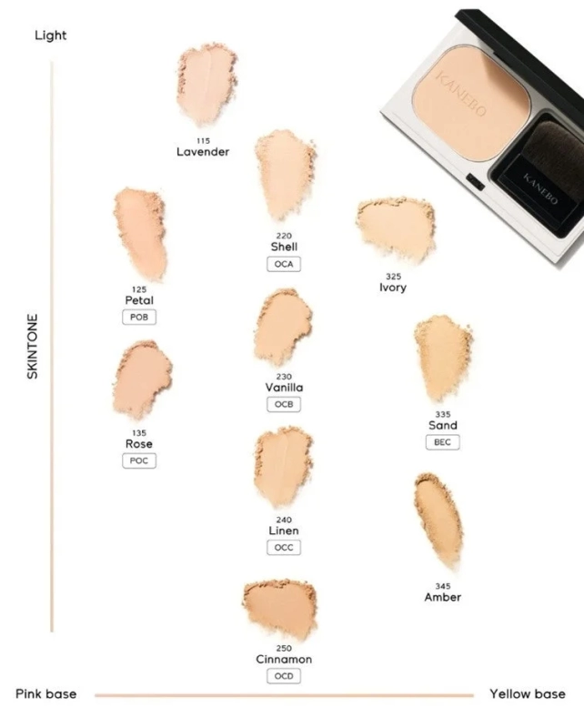 KANEBO Meltyfeel Wear II Color Swatches