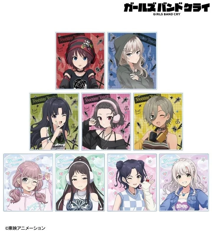 Girls Band Cry Y2K Fashion Trading Acrylic Cards