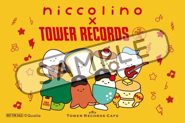Niccolino x TOWER RECORDS CAFE reservation sticker