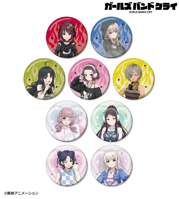 Girls Band Cry Y2K Fashion Trading Glitter Can Badges