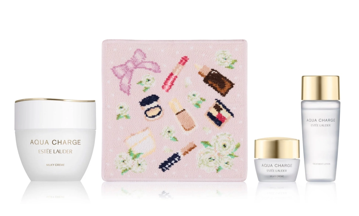 Aqua Charge Set with Purple Handkerchief