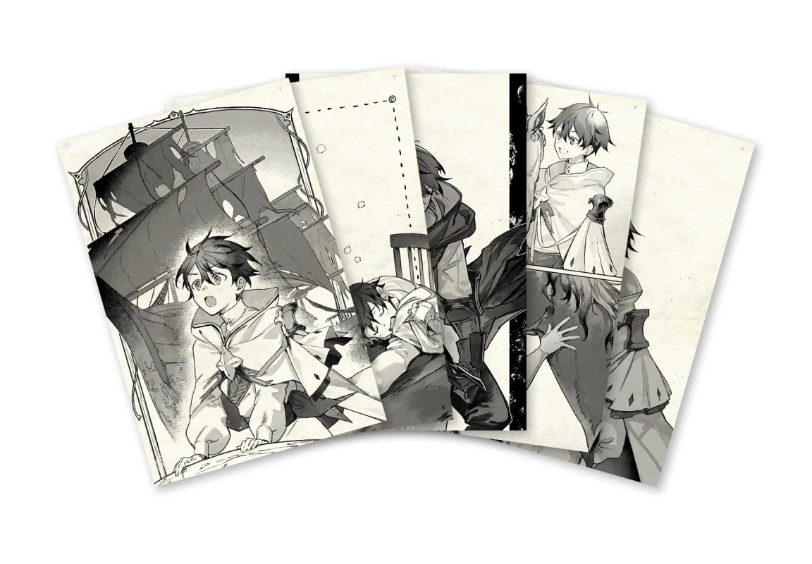 Water Attribute Magician Postcard Set Illustrations