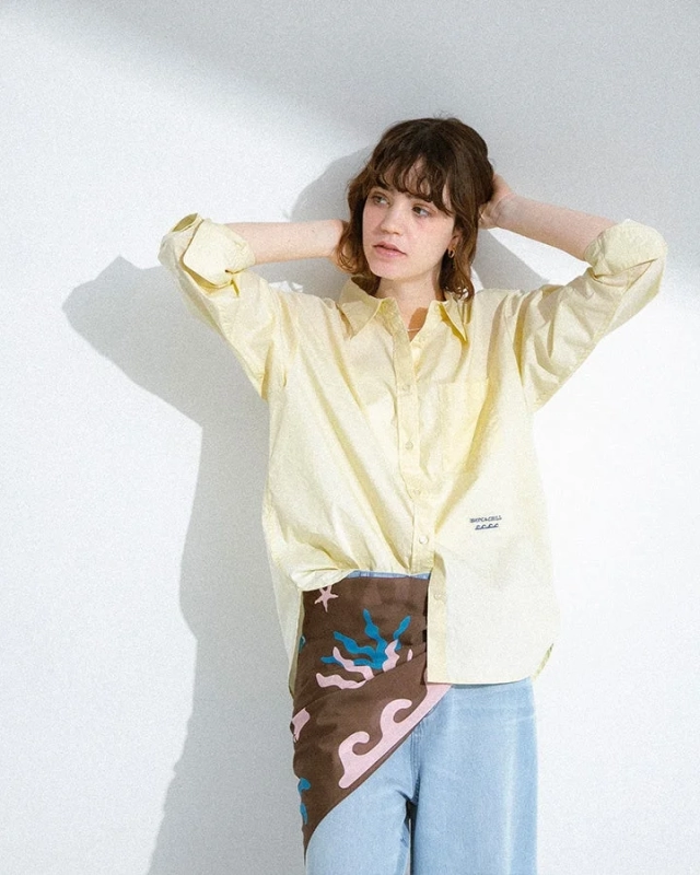 TOYAMEG Collaboration Embroidered Shirt - Front View