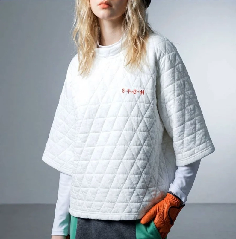 Quilted Mock Neck Top