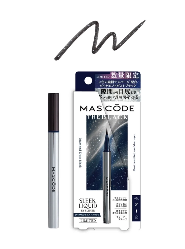 MASCODE Sleek Liquid Eyeliner Diamond Dust Black Product Overview