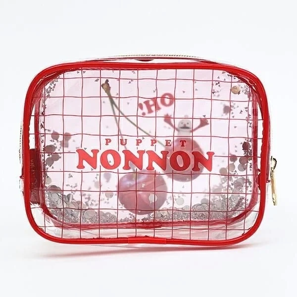 Transparent pouch with cherries