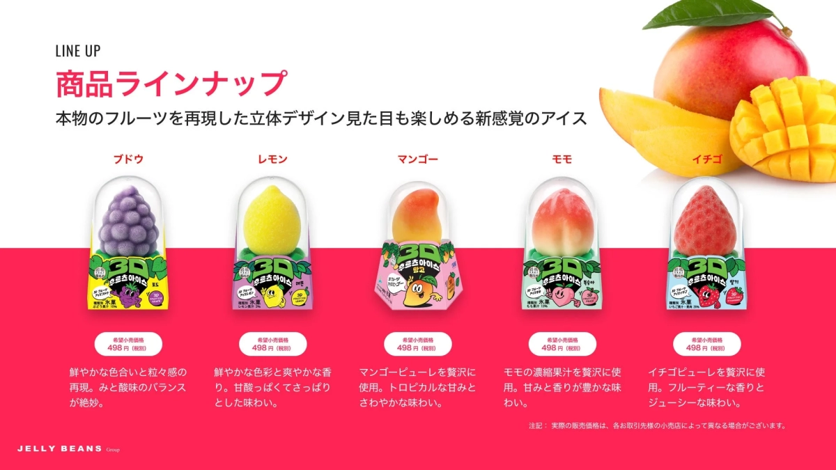 3D Fruit Ice product lineup