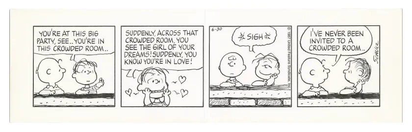 Peanuts Original Art 1987