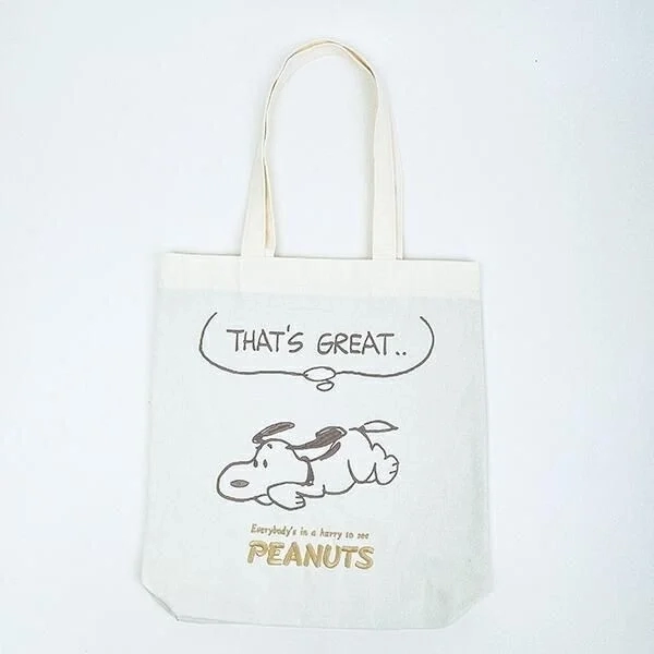Snoopy Embroidered Tote Bag
