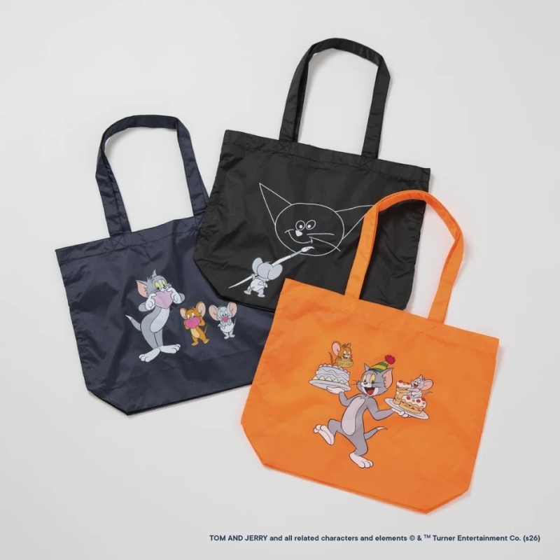 Tom and Jerry collaboration tote bags