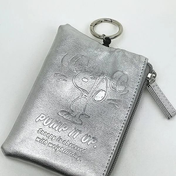 Silver Metallic Snoopy Pouch