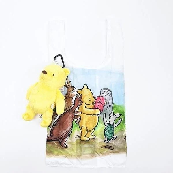 Pooh Plush with Eco-Bag Unfolded