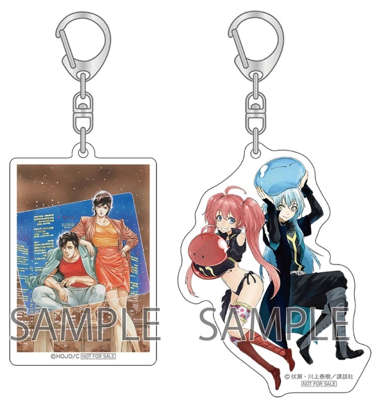 Acrylic Keychains from City Hunter and That Time I Got Reincarnated as a Slime