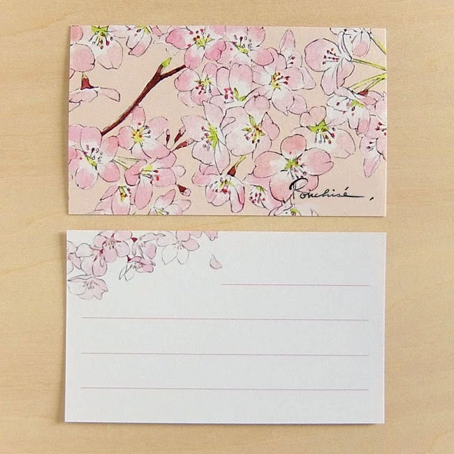 Sakura-themed paper items from Pontise
