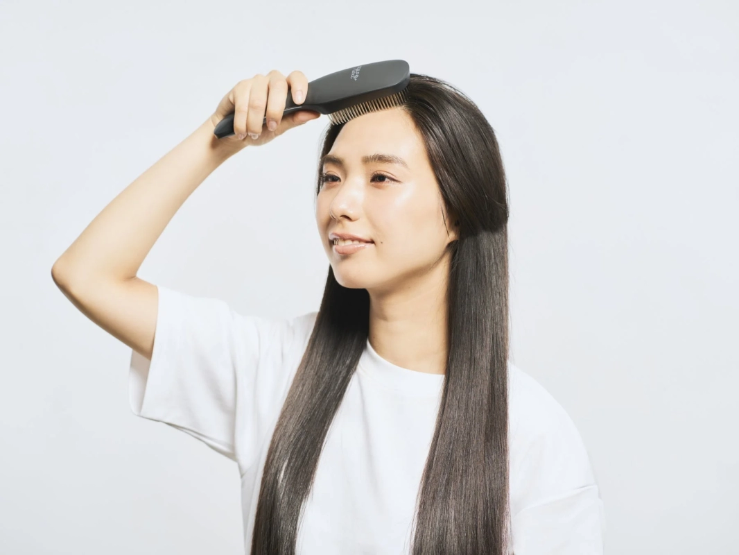 Brushing hair upwards