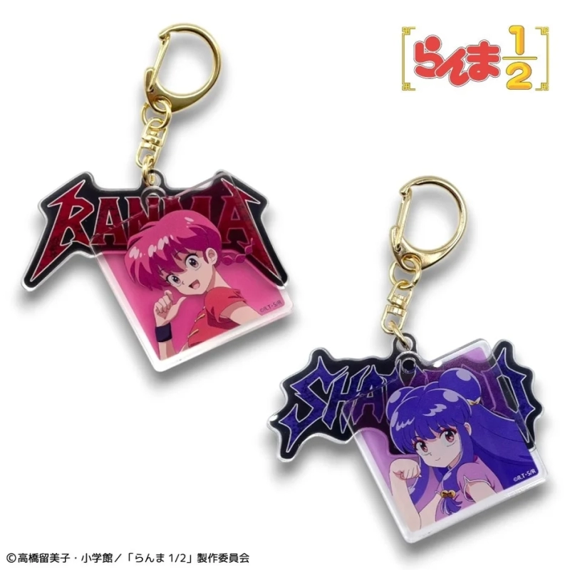 Ranma and Shampoo Acrylic Logo Keyholders