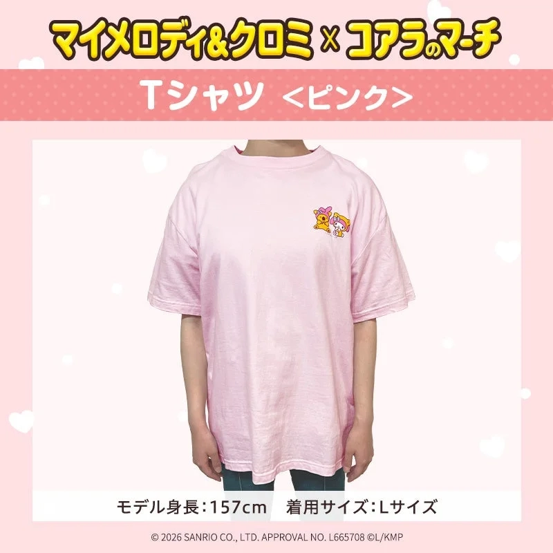 Pink T-shirt with collaboration design