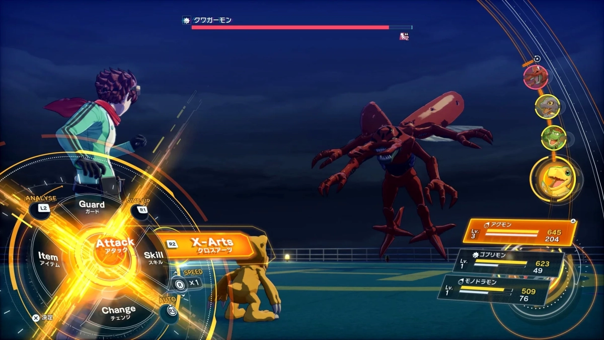 Digimon Story: Time Stranger battle screenshot