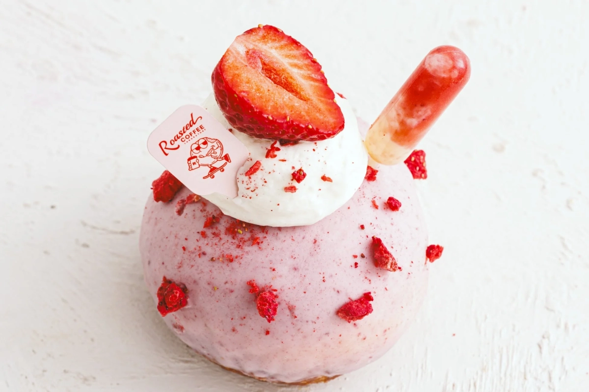 Ichigo Milk Donut Close-up