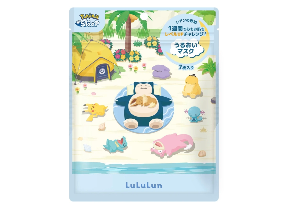 LuLuLun Pokémon Sleep Design Mask (Cyan Beach Scent)