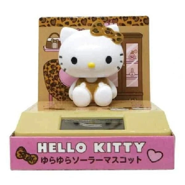 Leopard Print Hello Kitty Solar Mascot