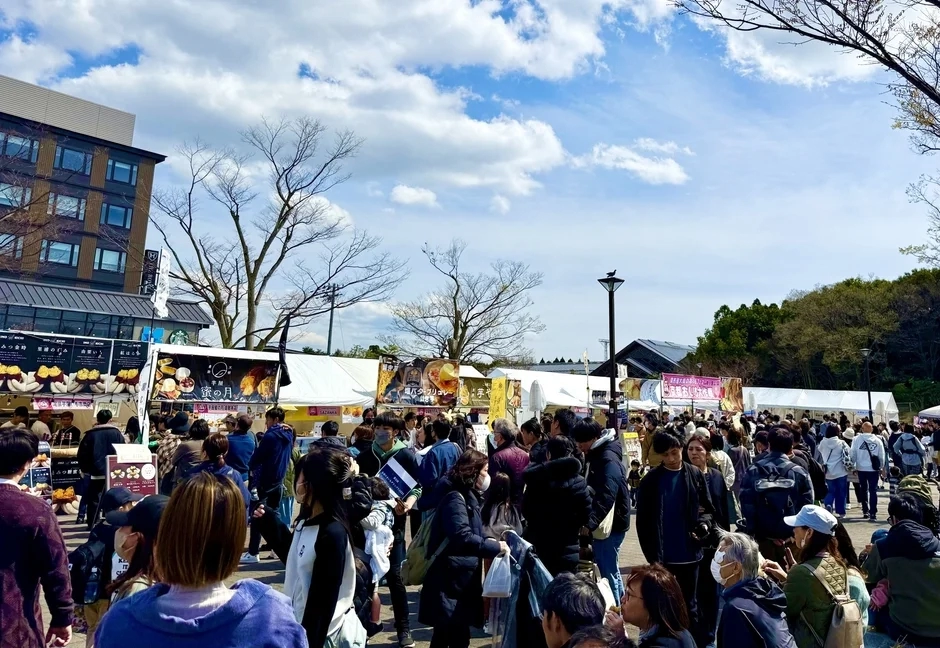 Outdoor eating area at the festival