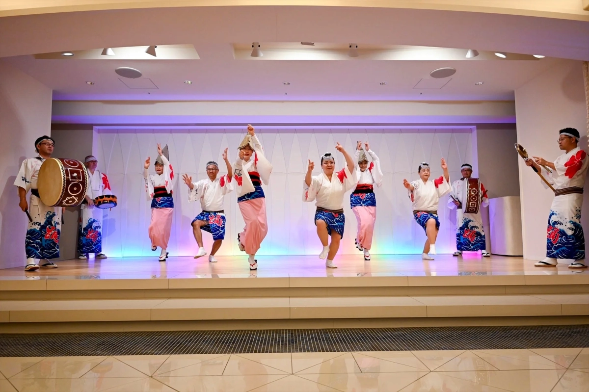 Awa Odori performance on stage