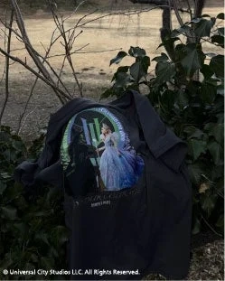 AS KNOW AS plus WICKED dark gray T-shirt with character graphic