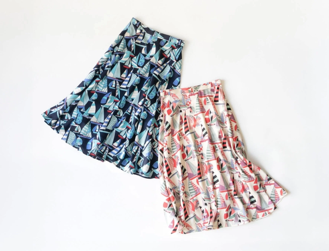 Marina Print Wrap Skirts