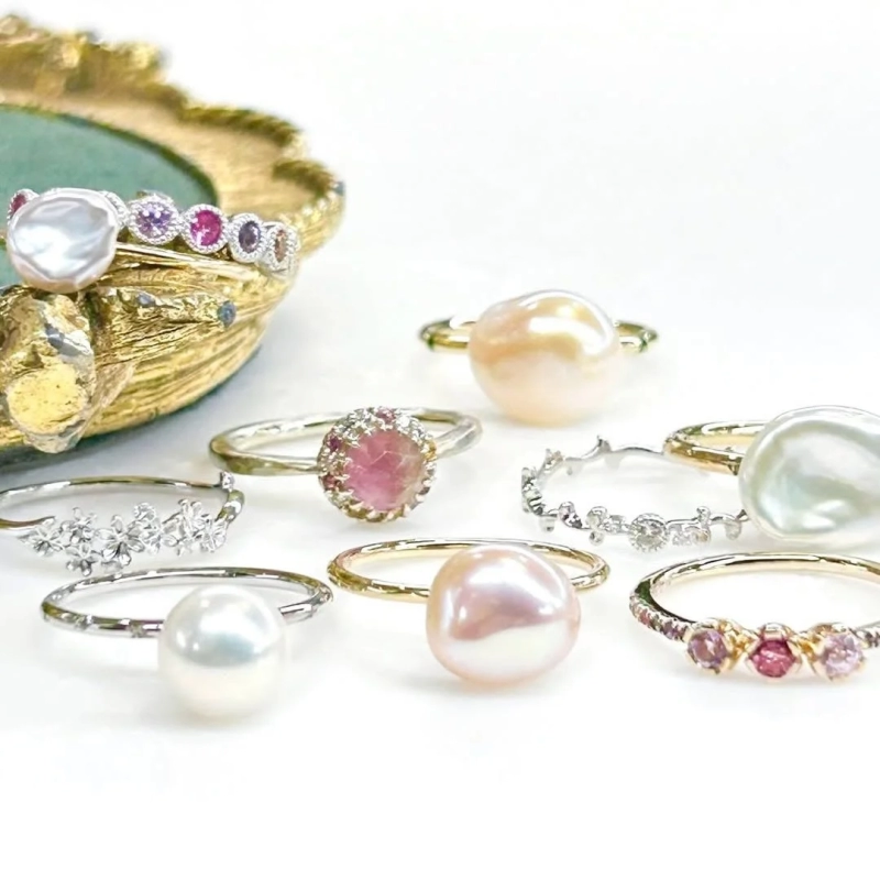Multiple pearl rings