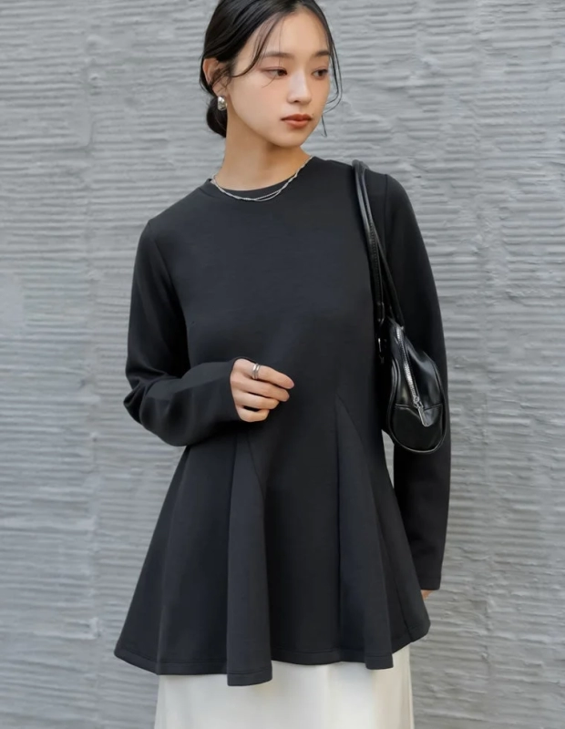 Black Peplum Top Styling