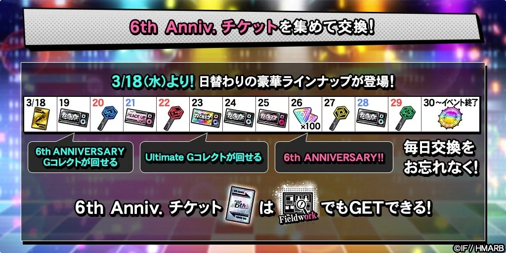 6th Anniv. Ticket Exchange