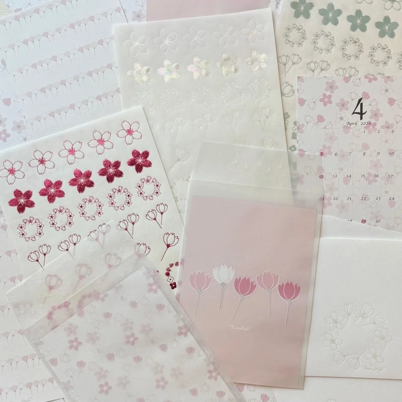 Spring-themed stationery and accessories