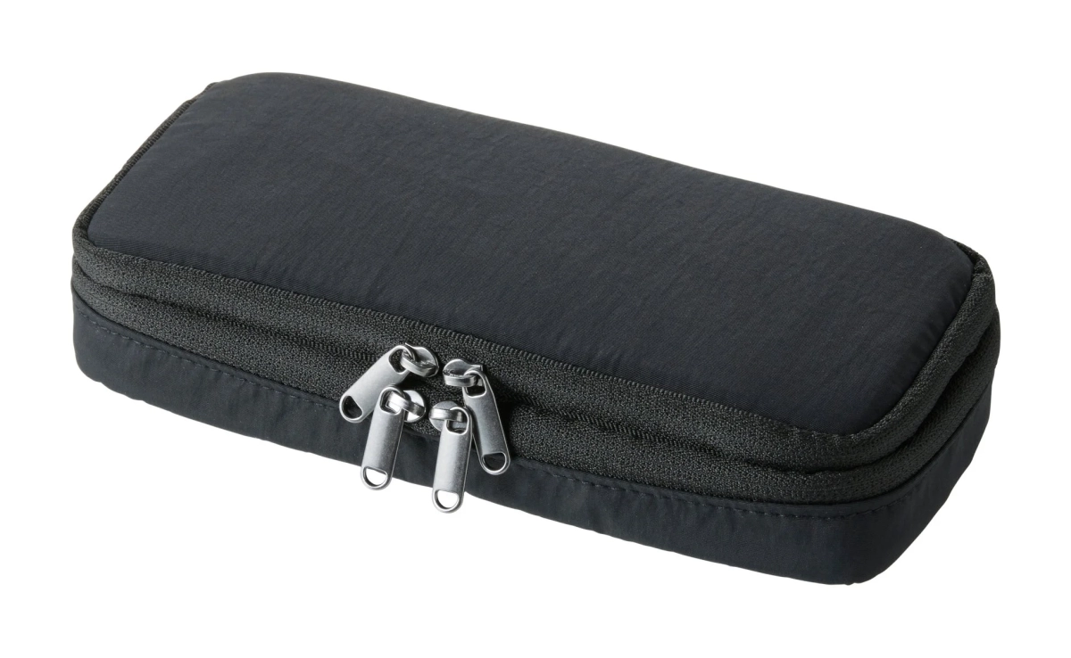 A closed FABFAB pen case, showing its simple and chic design