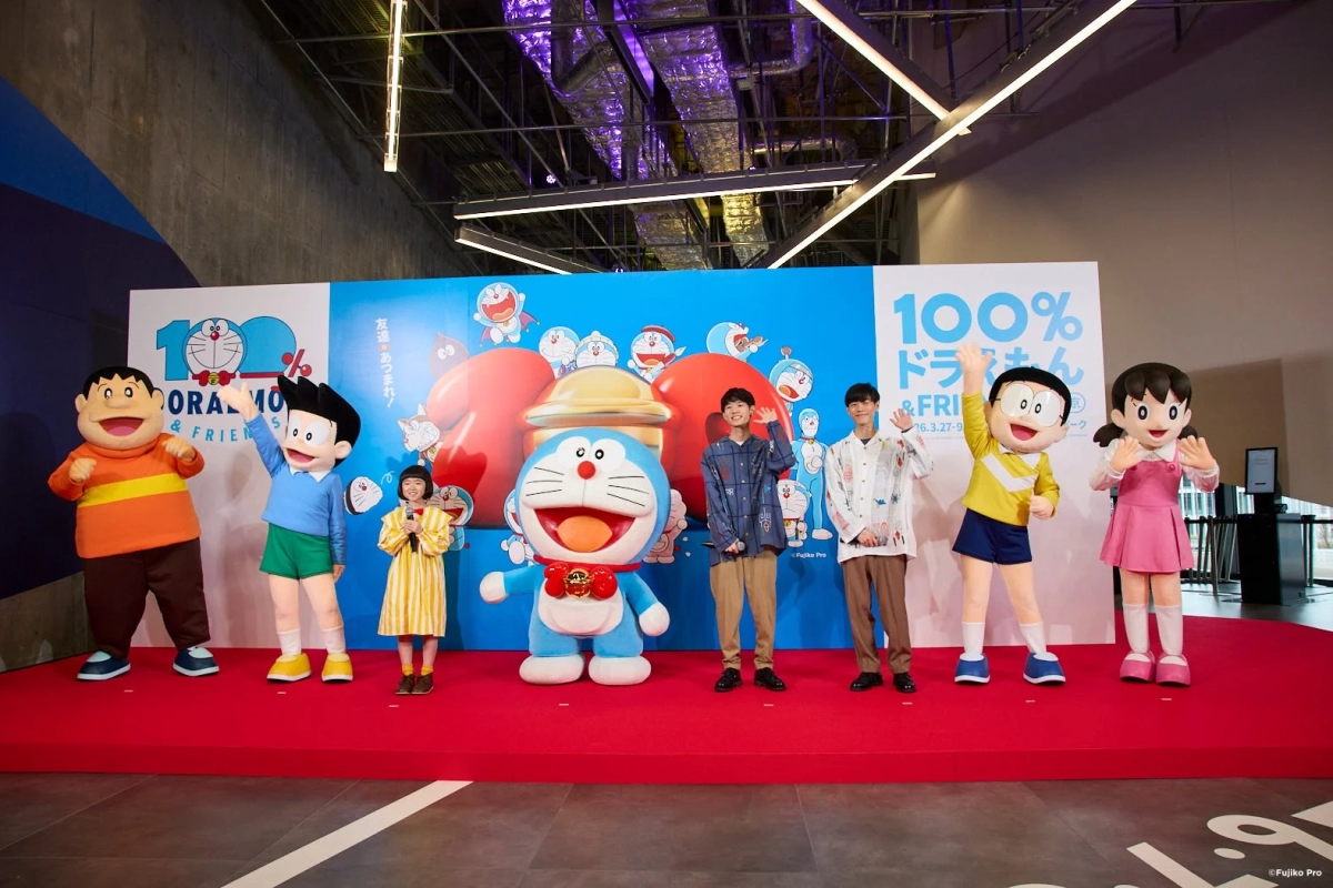Opening ceremony with Doraemon and guests