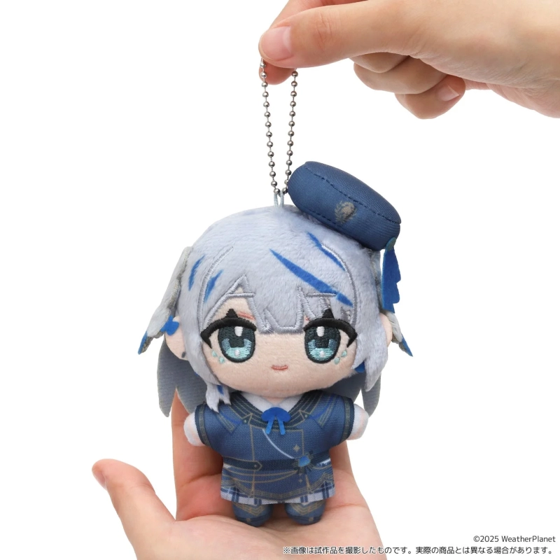 Blue-haired nuipal held in hand