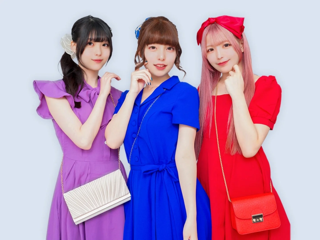 PRYME members in colorful dresses