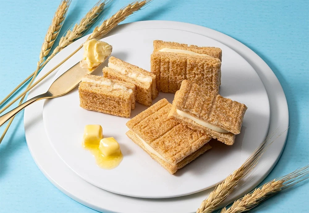 Sugar Butter Sand Tree biscuits on a plate