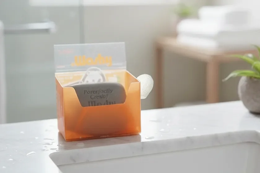 Eco-friendly packaging as soap dish